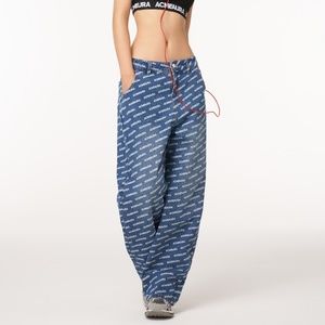 AcmeAura Logo Streetwear Baggy Jeans